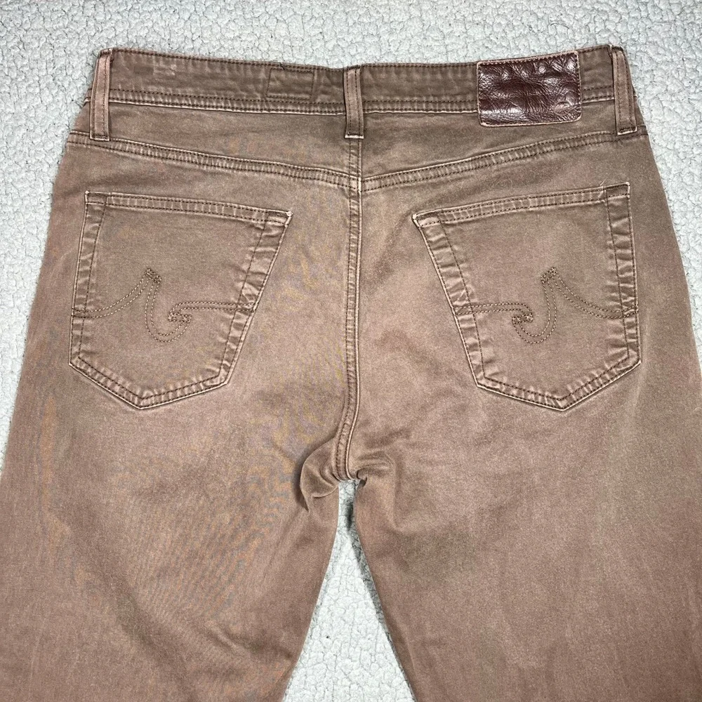 AG Adriano Goldschmied The Graduate Tailored Leg Brown Pants 1174SUD-DEB 32x32